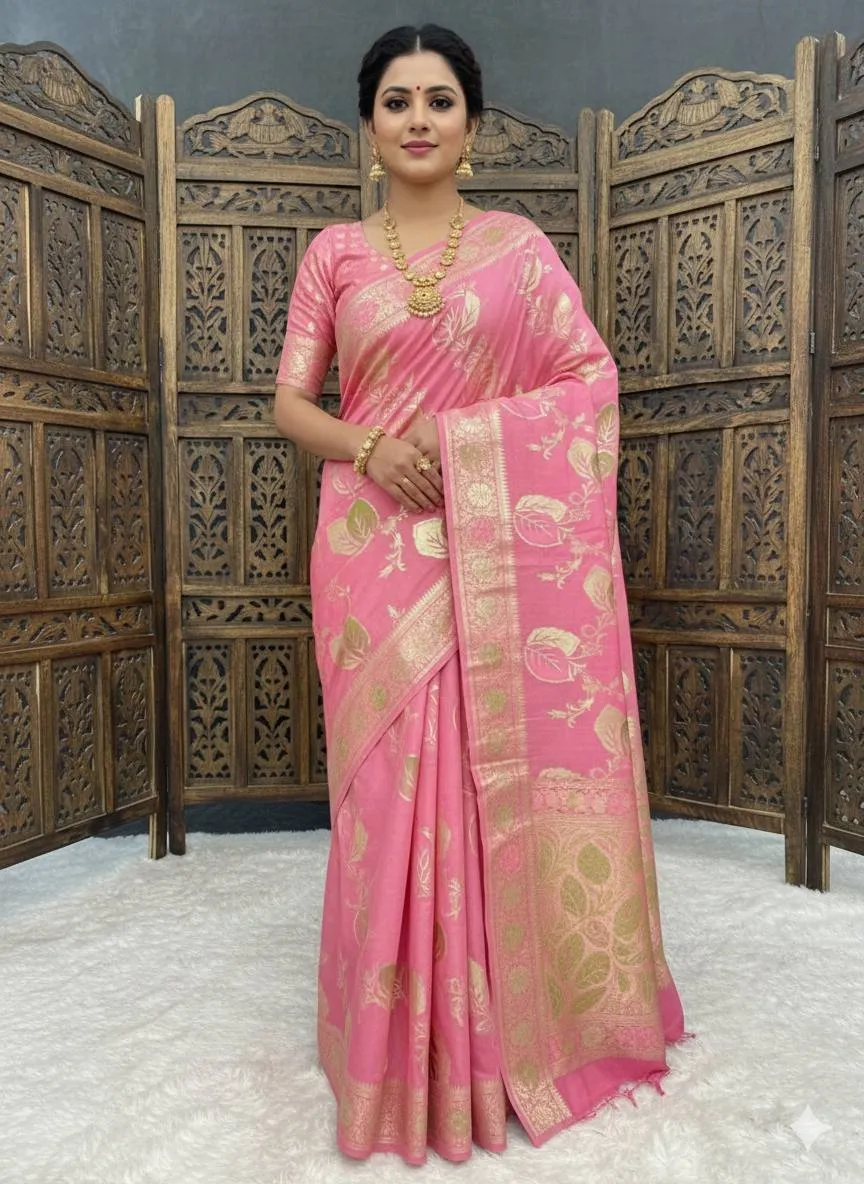 Laxmi 963 Soft Dola Silk Meenakari Weaving Festival Sarees