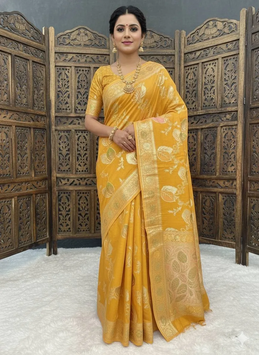 Laxmi 963 Soft Dola Silk Meenakari Weaving Festival Sarees
