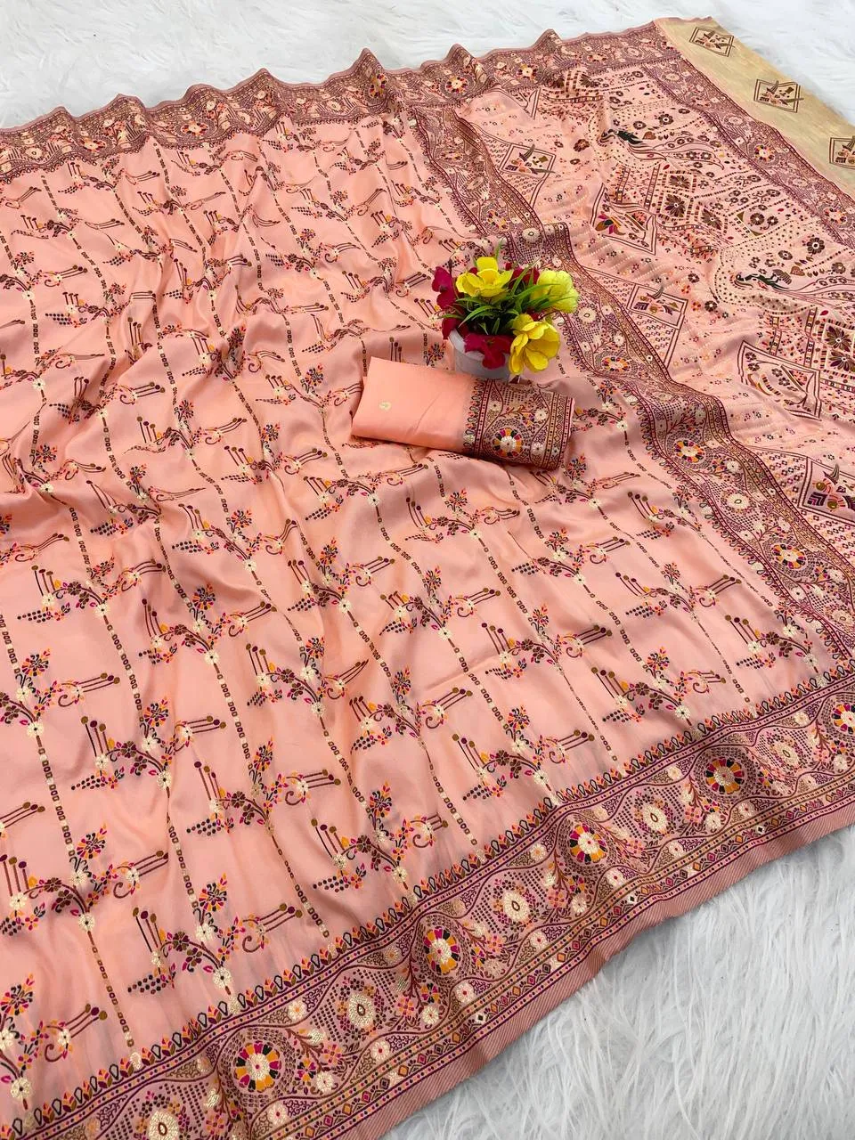 Laxmi 964 Rajwadi Pashmina Silk Festival Sarees