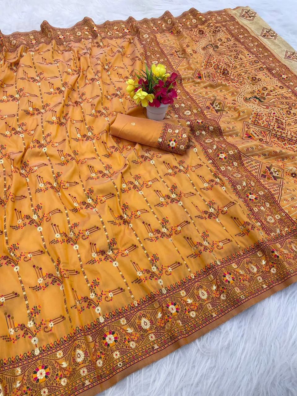Laxmi 964 Rajwadi Pashmina Silk Festival Sarees