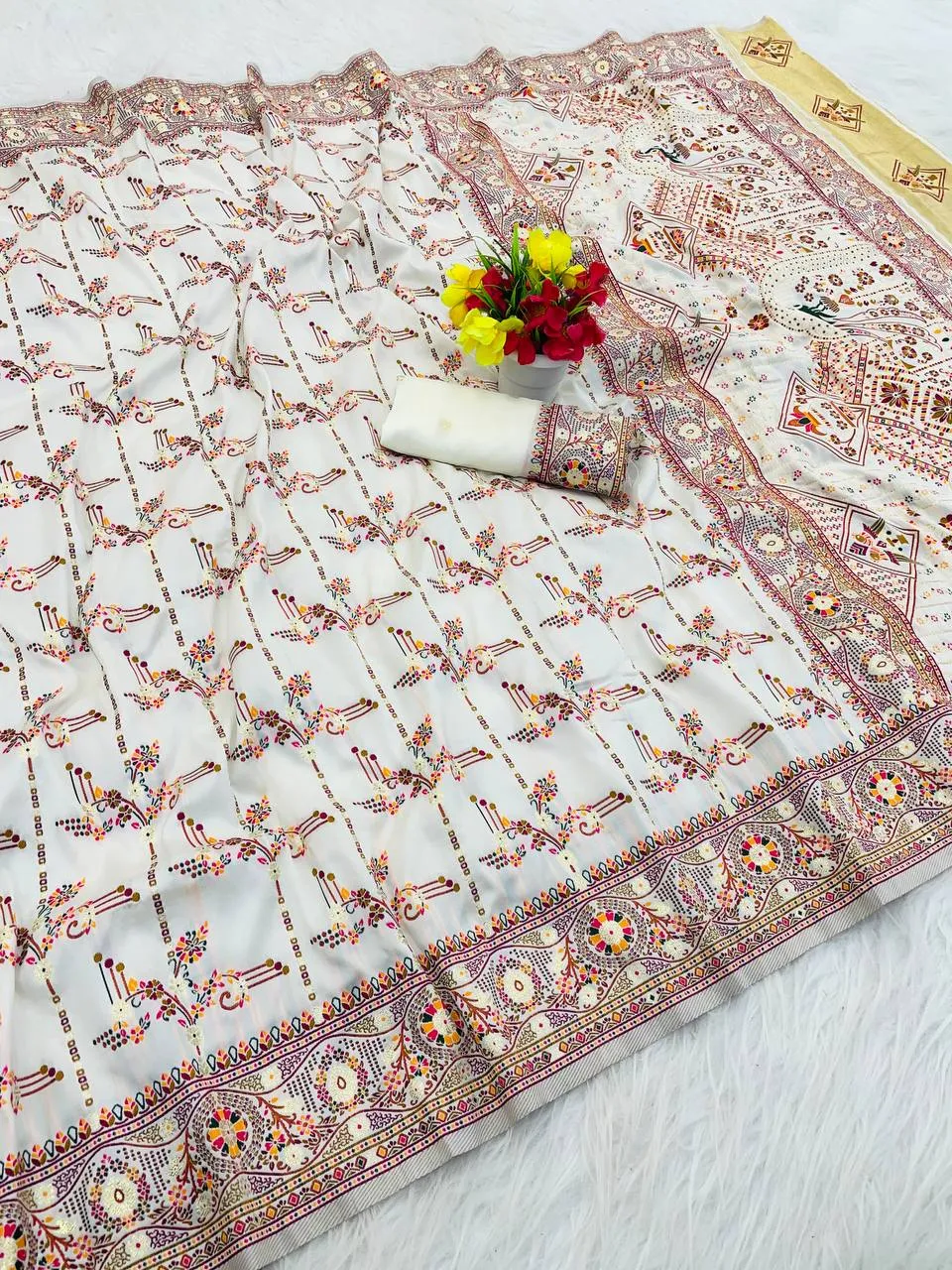 Laxmi 964 Rajwadi Pashmina Silk Festival Sarees