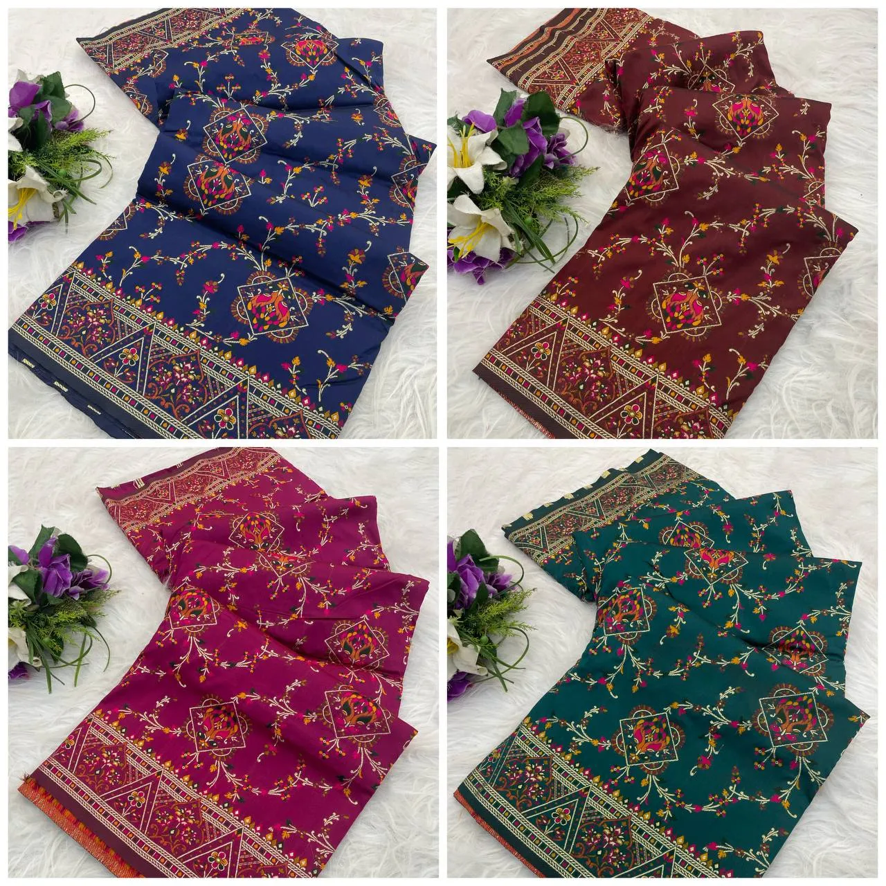 Laxmi 965 Rajwadi Pashmina Silk Weaving Sarees