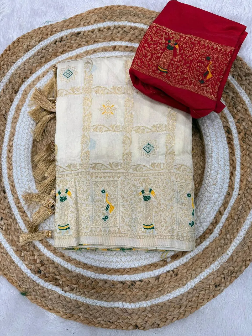 Laxmi Khadi Georgette Silk Jacquard Party Wear Saree