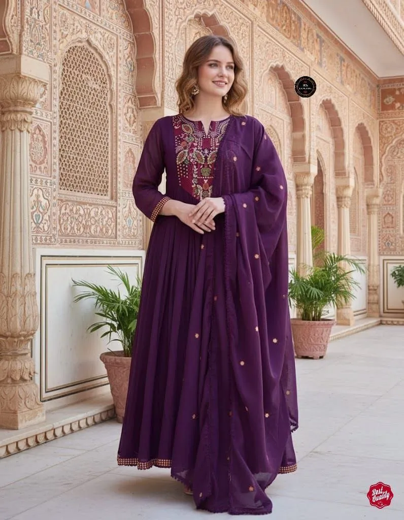 Laxmy Vol 35 Viscose Chanderi Festival Readymade Dress