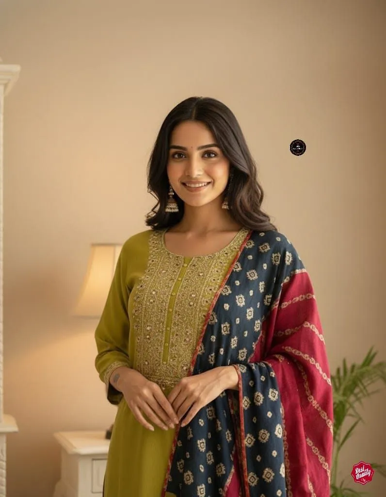 Laxmy Vol 38 Viscose Chanderi Fastival Readymade Dress