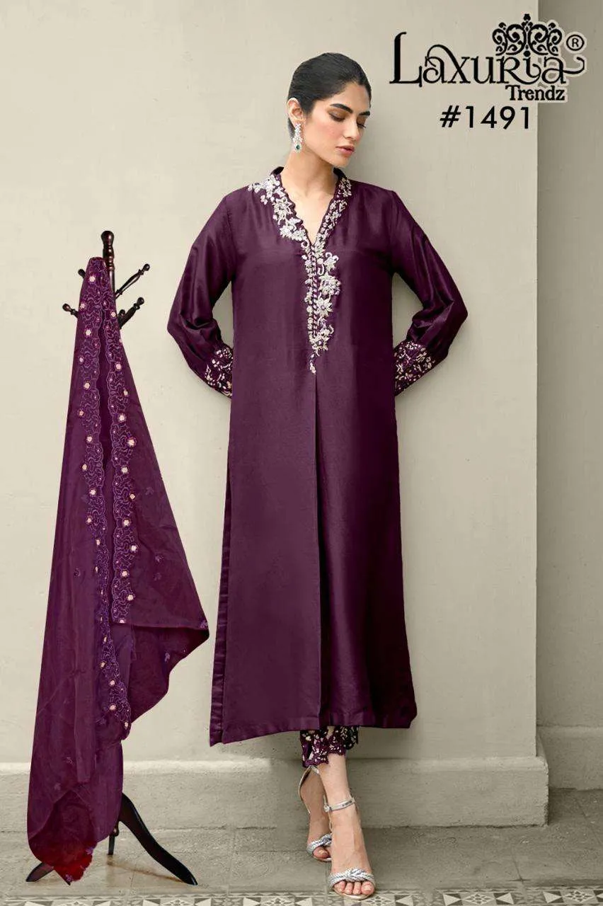 Laxuria Trendz D No 1491 Pakistani Readymade Suits