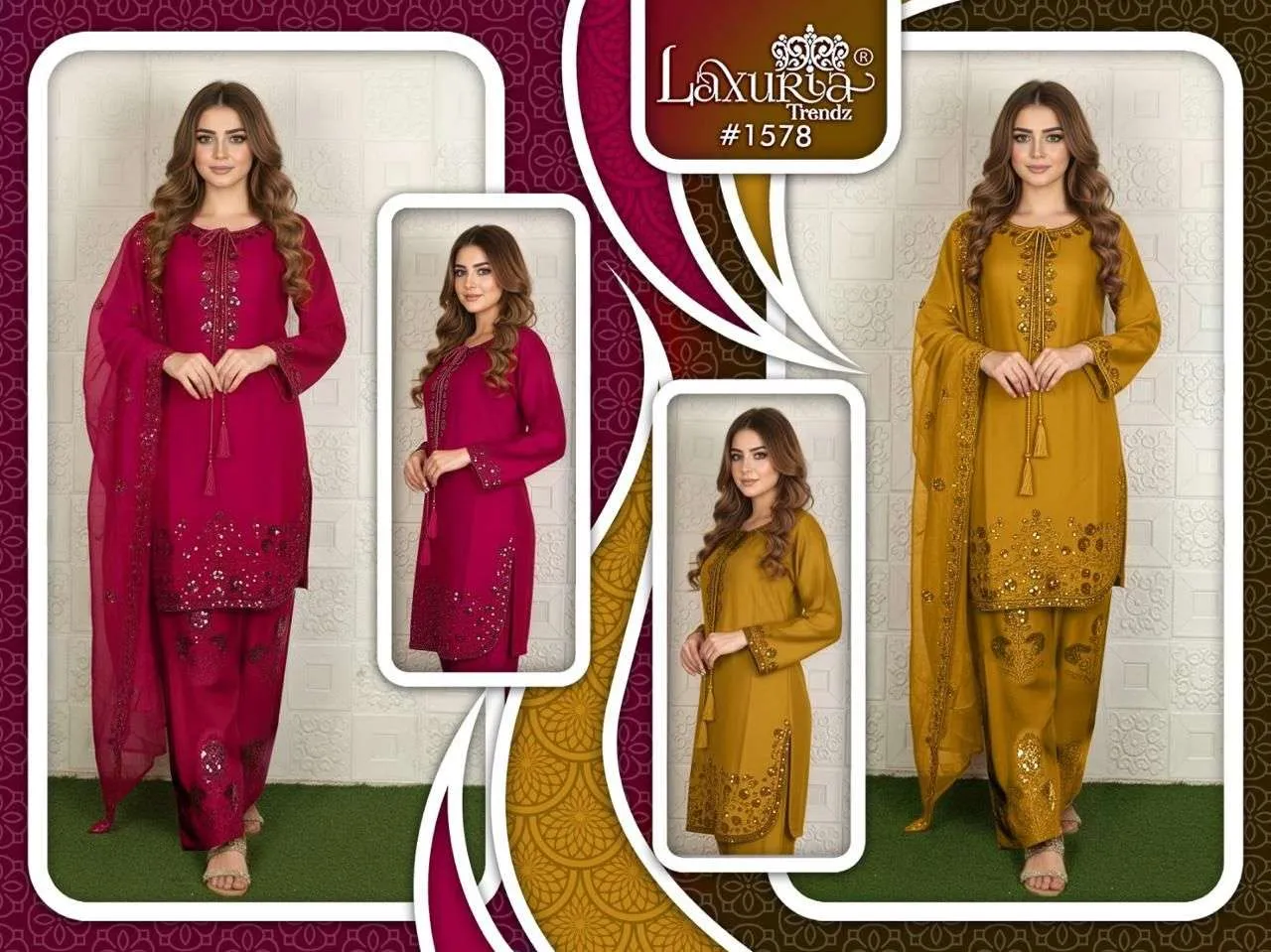 Laxuria Trendz D No 1578 Pakistani Readymade Suits
