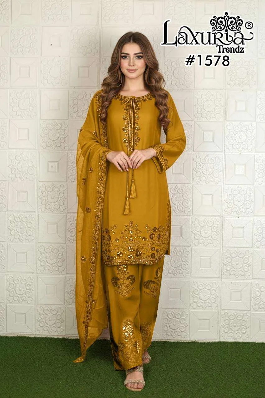 Laxuria Trendz D No 1578 Pakistani Readymade Suits