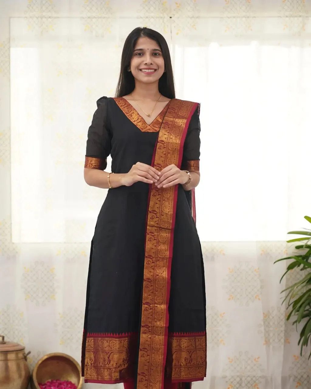 LFK Liliya Kanchi Cotton Designer Pongal Festival Kurtis