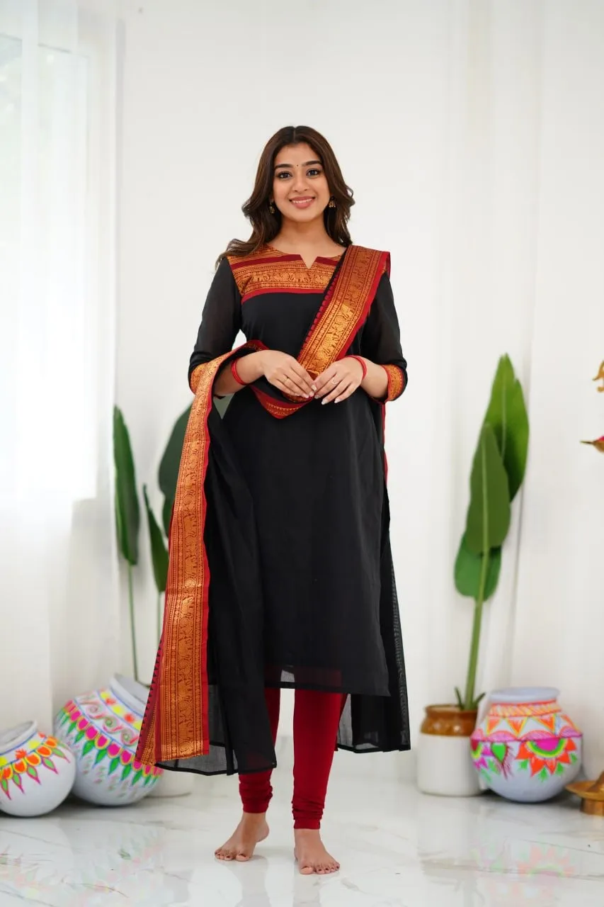 LFK Meera Kanchi Cotton Pongal Festival Kurtis