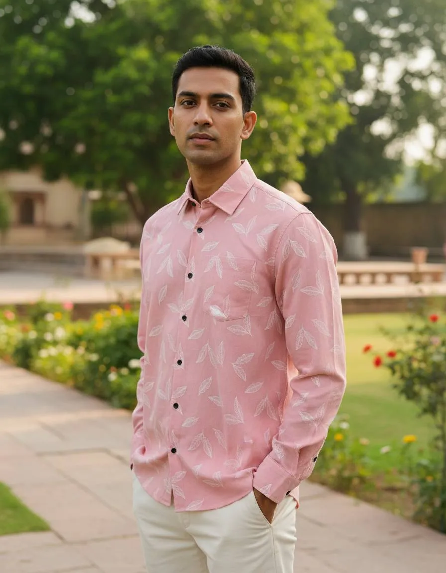 LTT Vol 30 Linen Rubber Printed Shirt Men's Wear