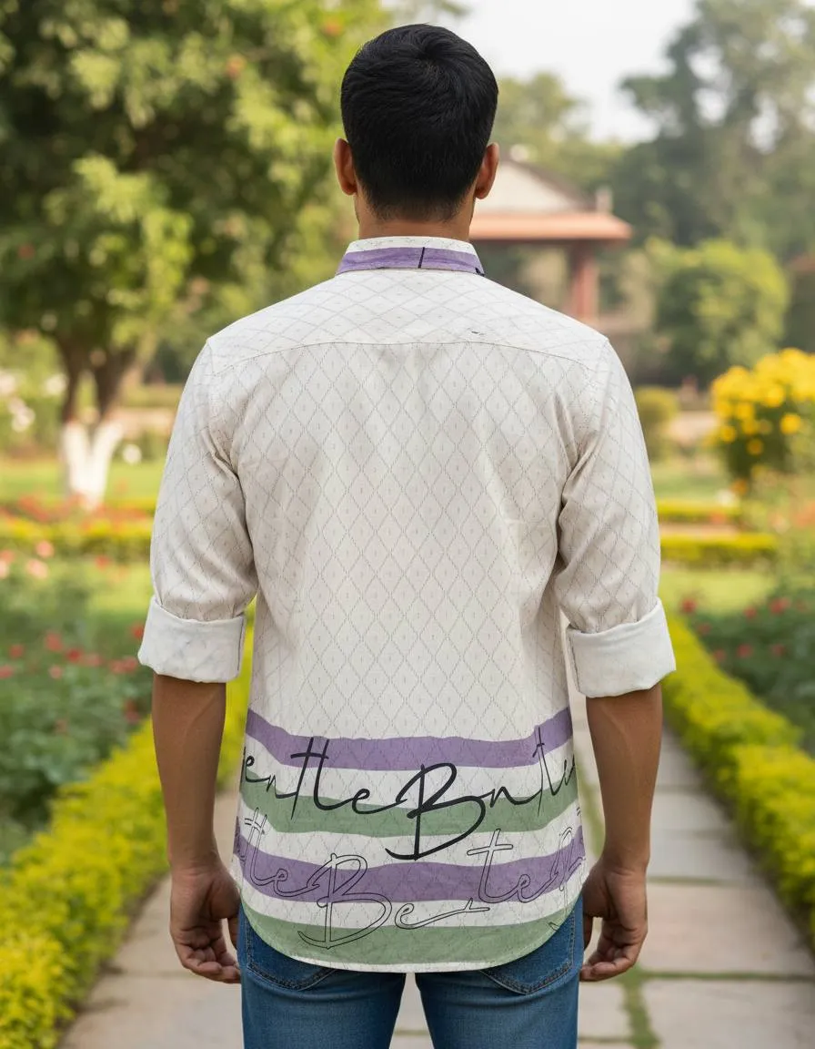 LTT Vol 33 Cottan Linen Printed Shirt Men's Wear