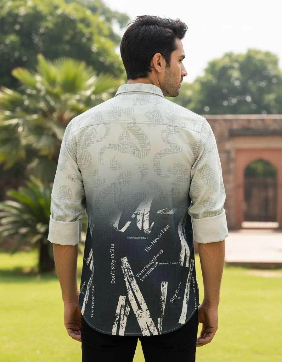 LTT Vol 34 Cottan Linen Printed Traditional Shirt Men's Wear