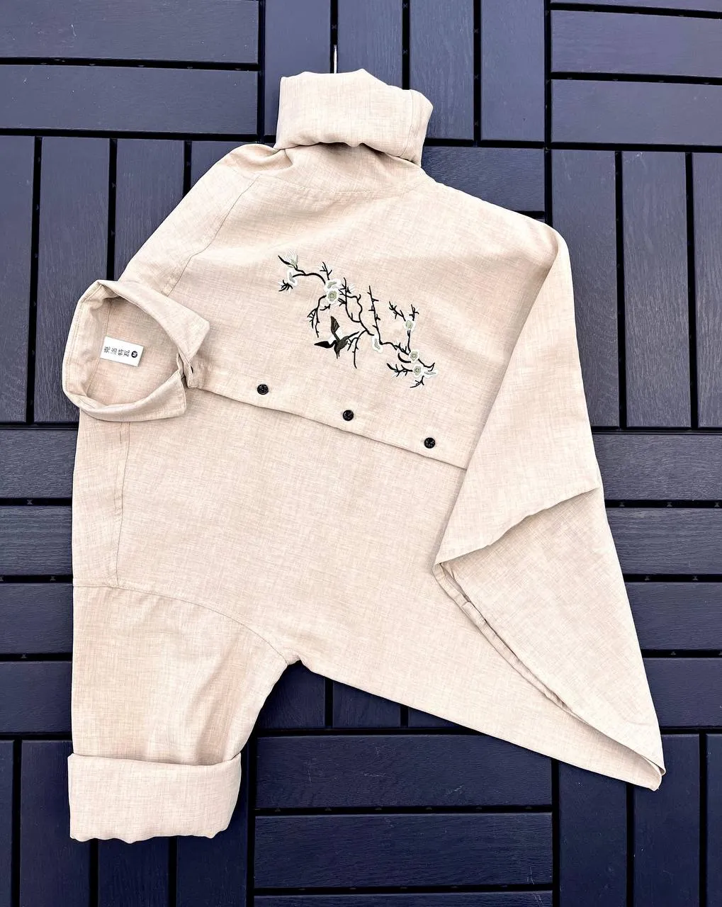 LTT Vol 39 Linen Embroidery Work Shirt Men's Wear