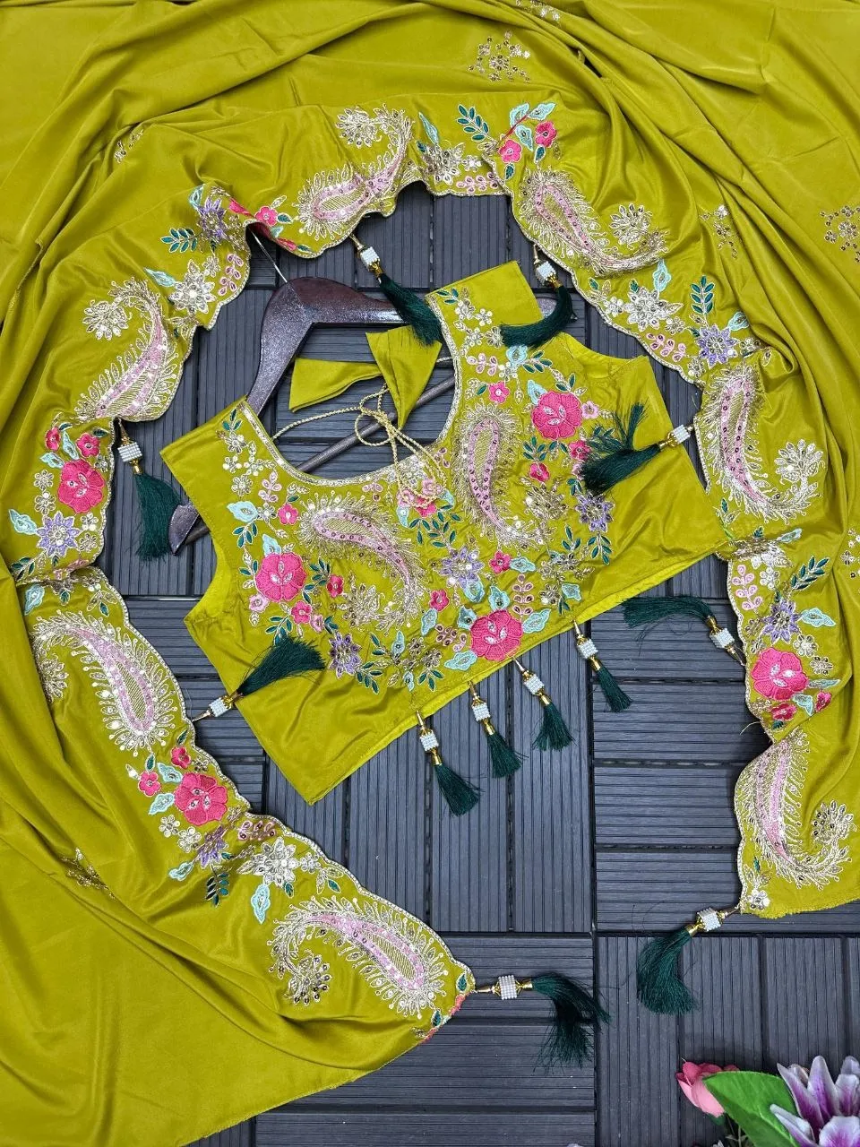 Madhuri 222 Natural Crep Outfit Party Wear Western Wear