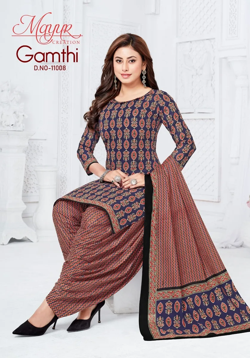 Mayur Gamthi Vol 11 Unstitched Suits