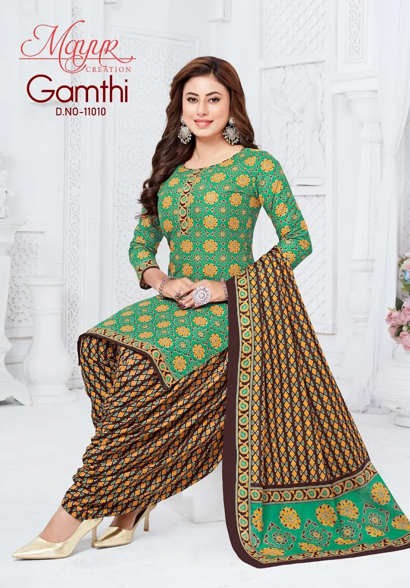 Mayur Gamthi Vol 11 Unstitched Suits