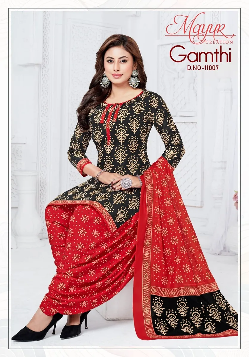 Mayur Gamthi Vol 11 Unstitched Suits