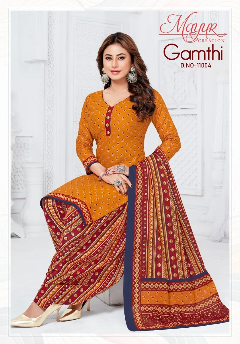 Mayur Gamthi Vol 11 Unstitched Suits