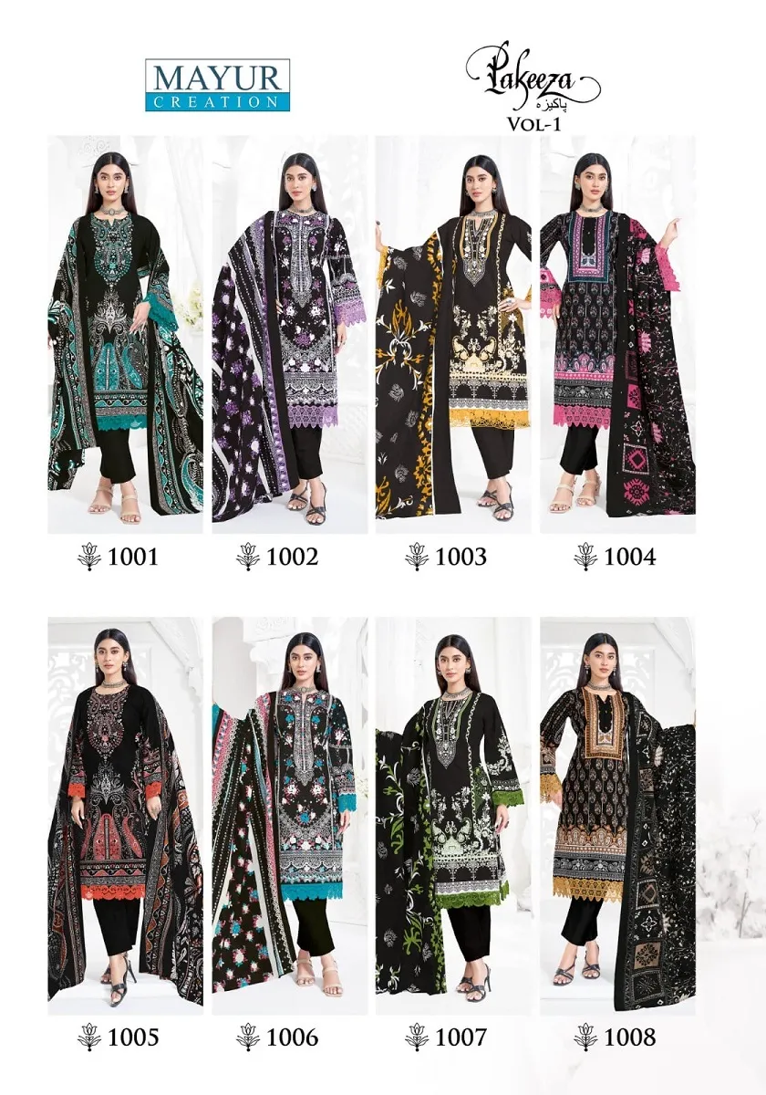 Mayur Pakeeza Vol 1 Unstitched Suits