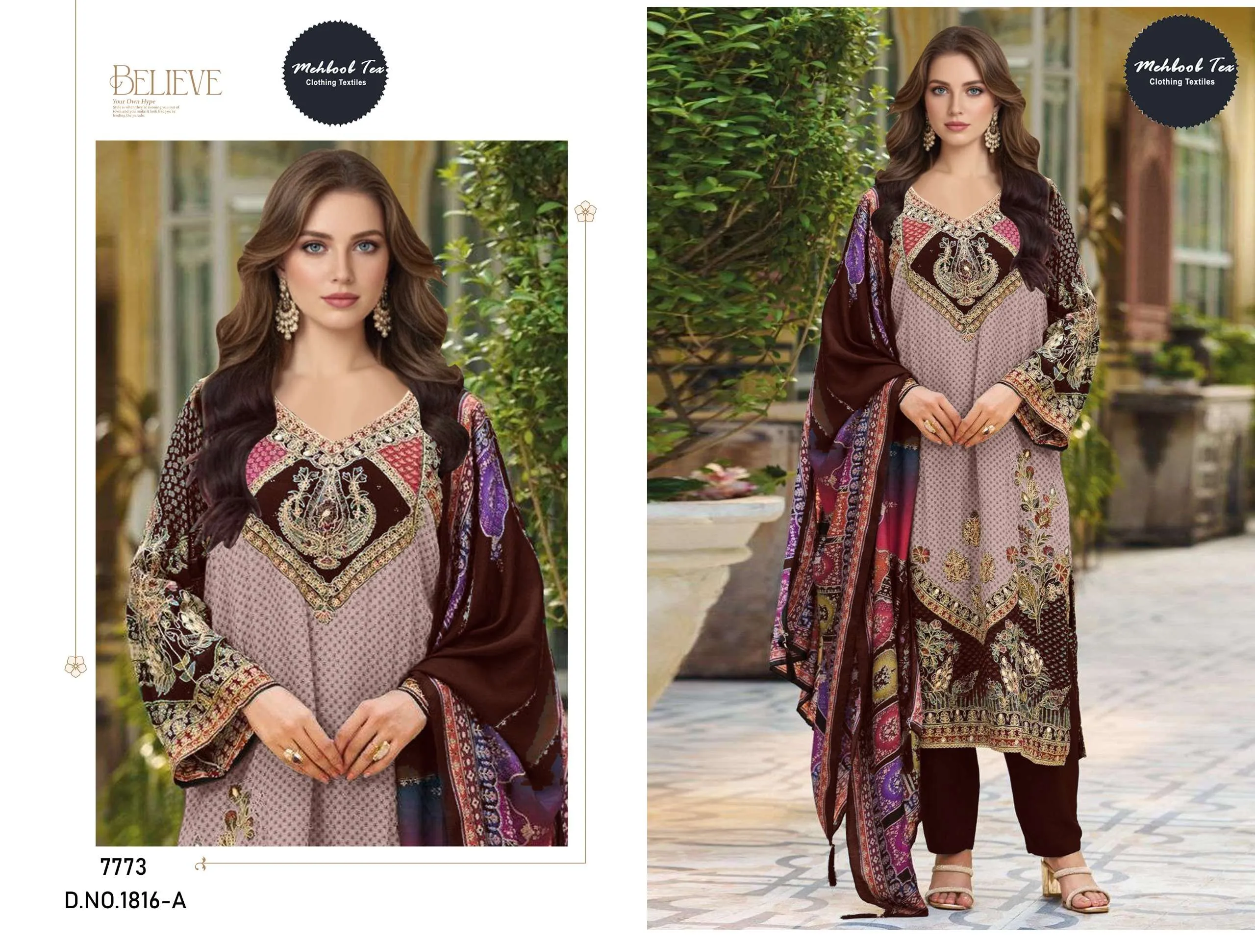 Mehboob Tex Design No - 1816 Abc Pakistani Suits