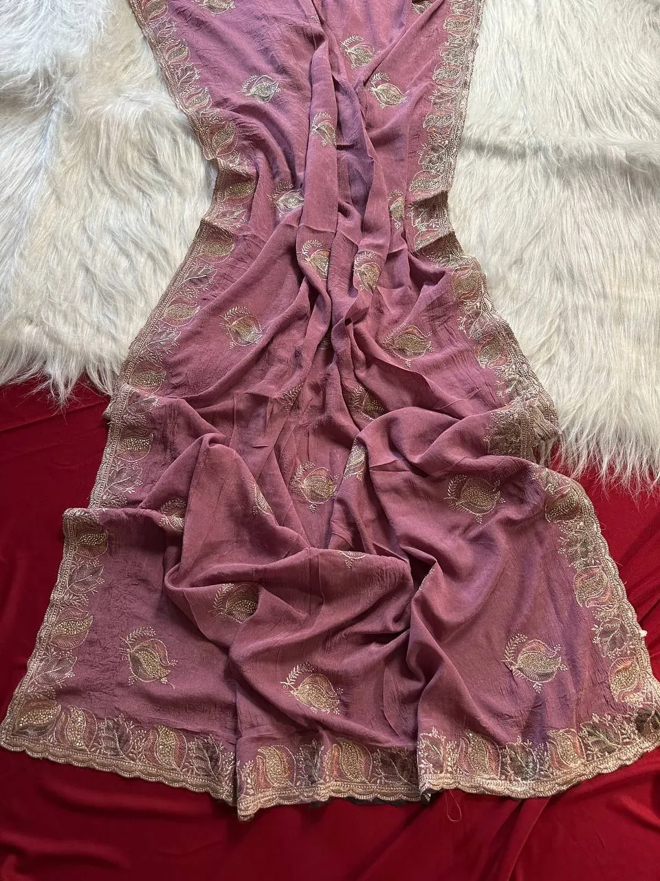 MHV Shradha Fancy Embroidery Festival Sarees