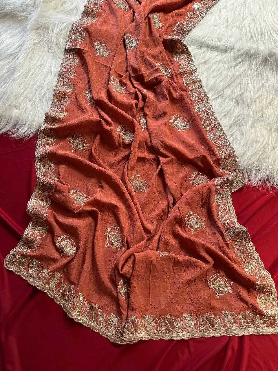 MHV Shradha Fancy Embroidery Festival Sarees