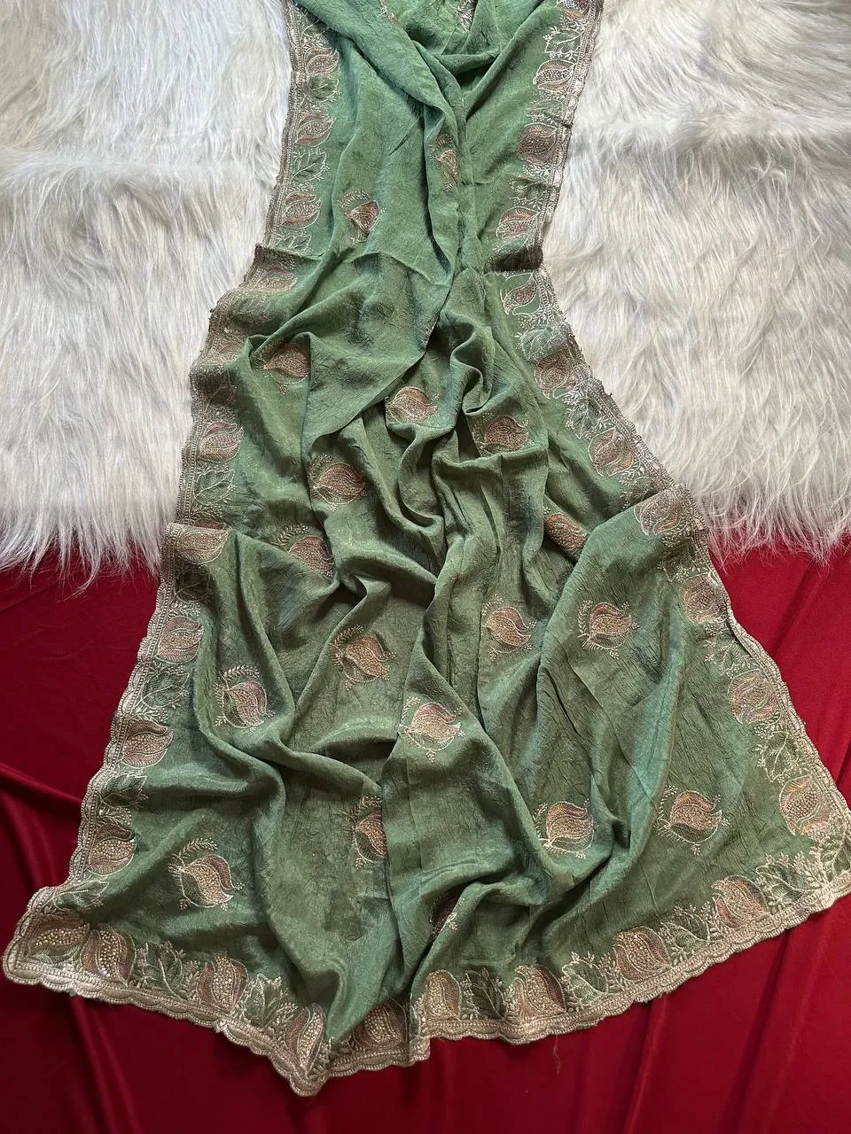 MHV Shradha Fancy Embroidery Festival Sarees