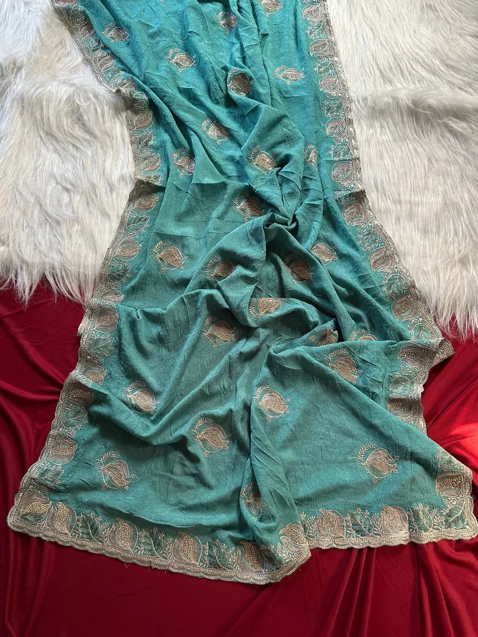 MHV Shradha Fancy Embroidery Festival Sarees