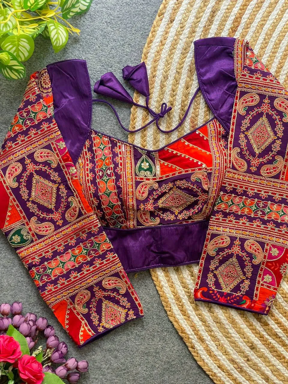 Mrunal Gajji Silk Position Printed Wedding Readymade Blouse