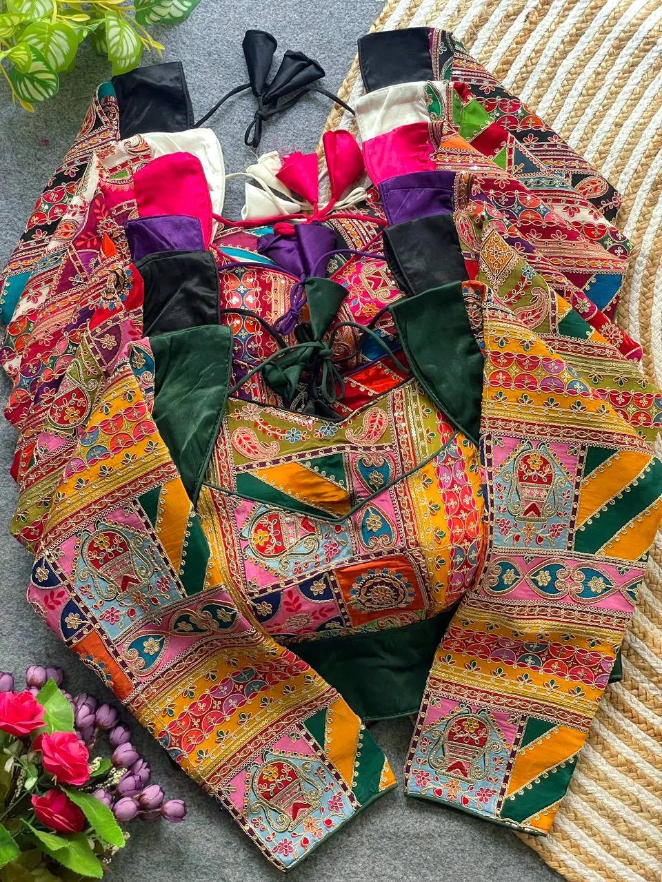 Mrunal Gajji Silk Position Printed Wedding Readymade Blouse