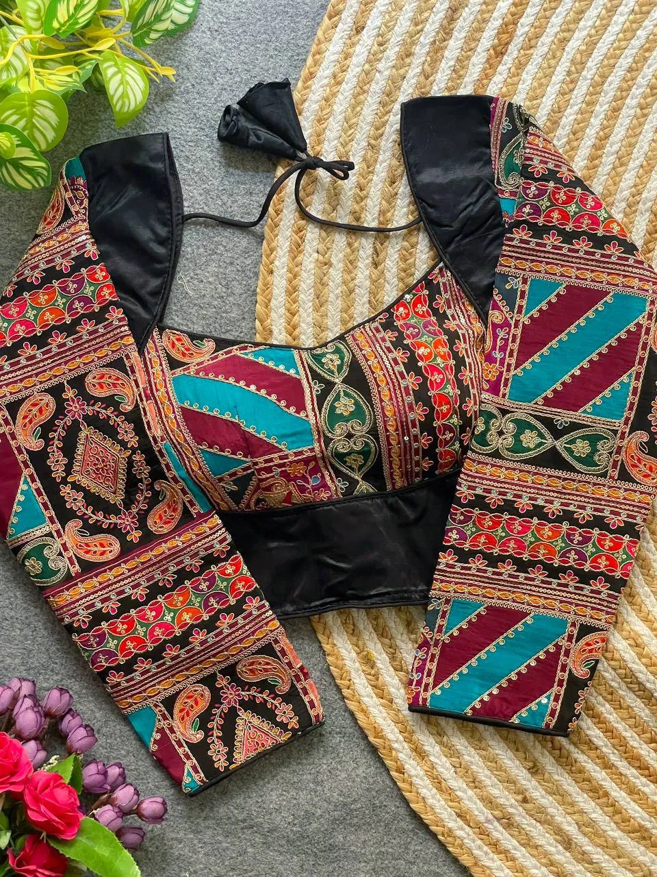 Mrunal Gajji Silk Position Printed Wedding Readymade Blouse