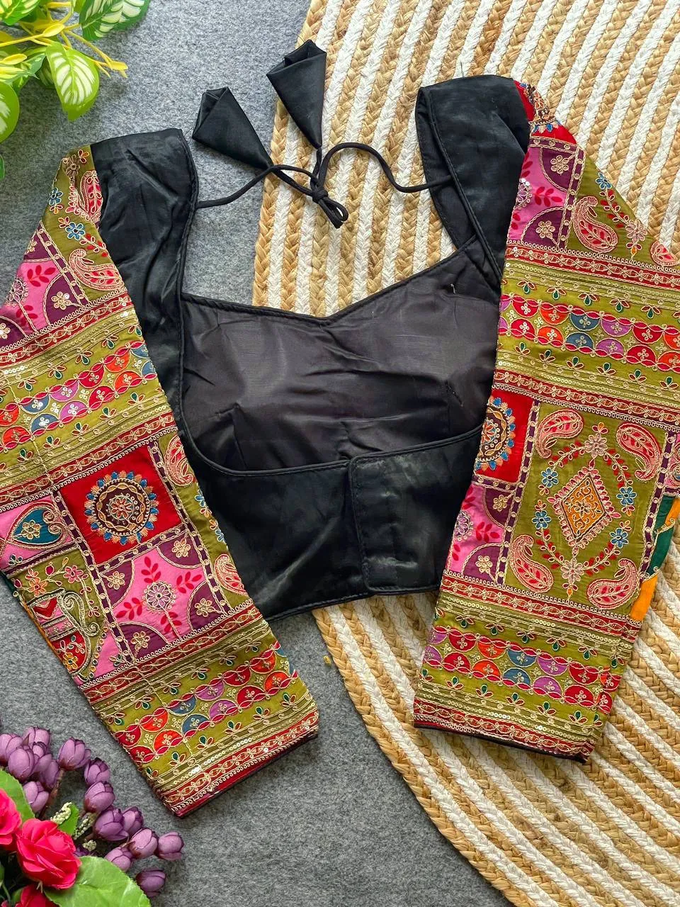 Mrunal Gajji Silk Position Printed Wedding Readymade Blouse