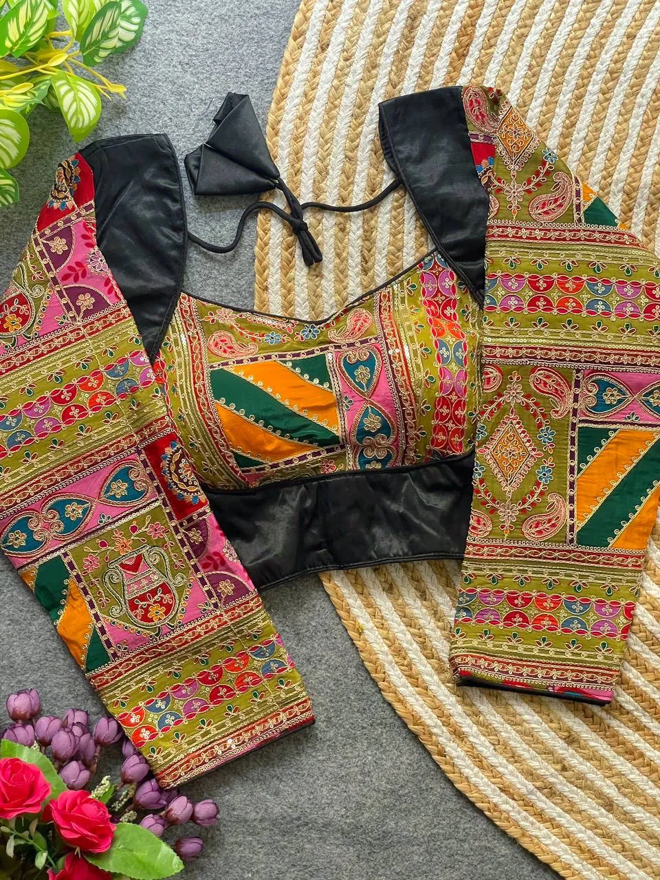 Mrunal Gajji Silk Position Printed Wedding Readymade Blouse