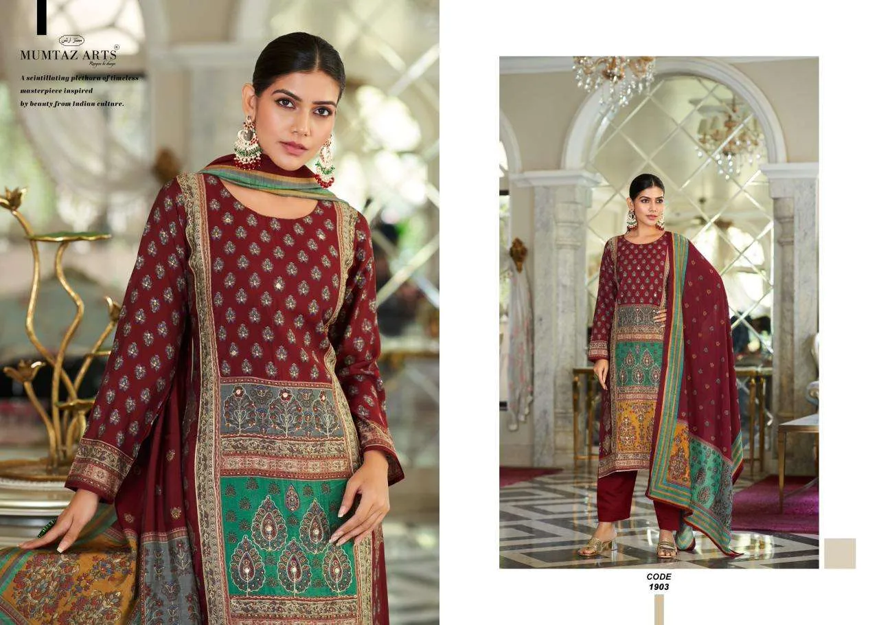 Mumtaz Arts Lysha Semi Stitched Suits