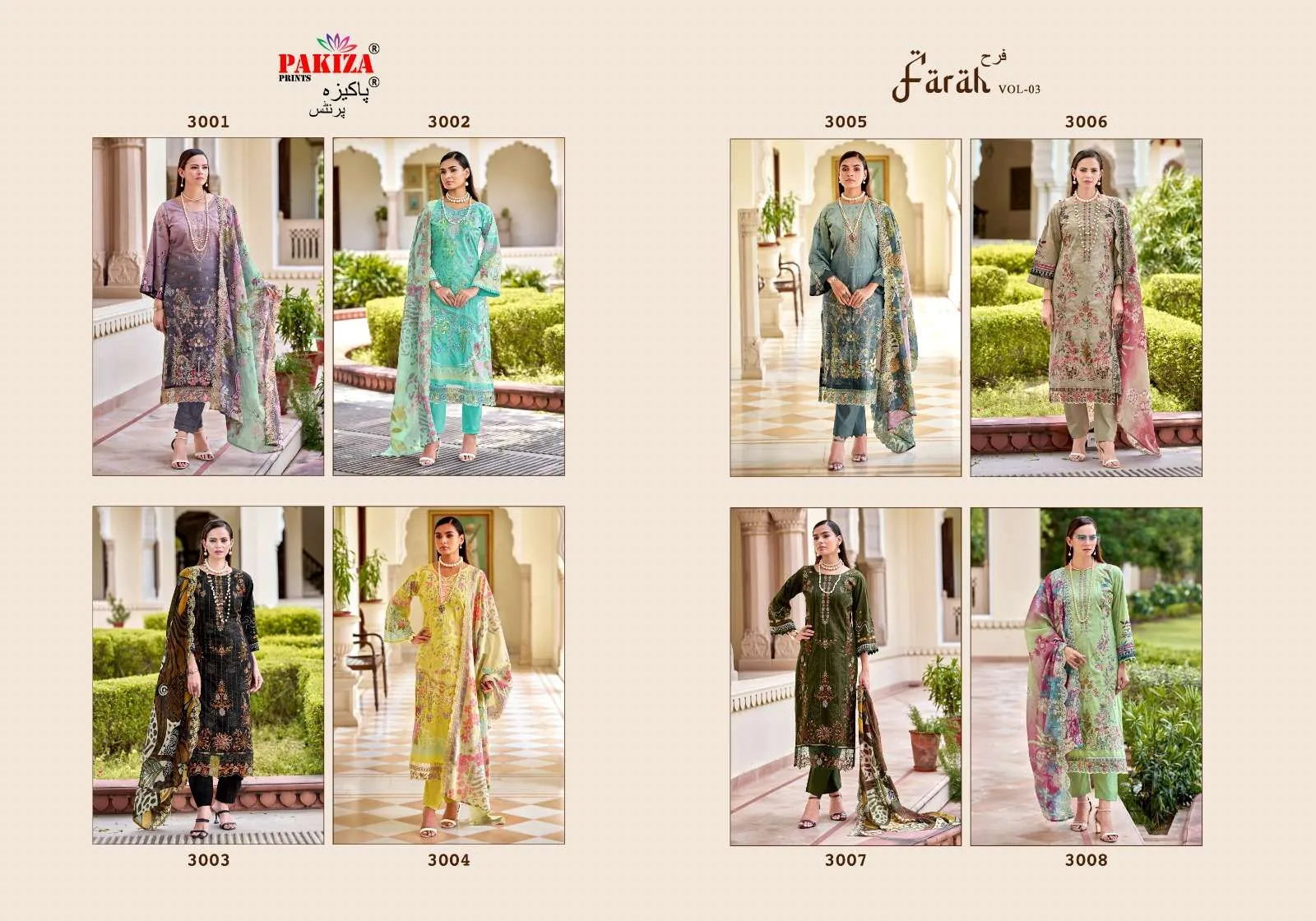 Pakiza Prints Farah Vol 4 Semi Stitched Suits