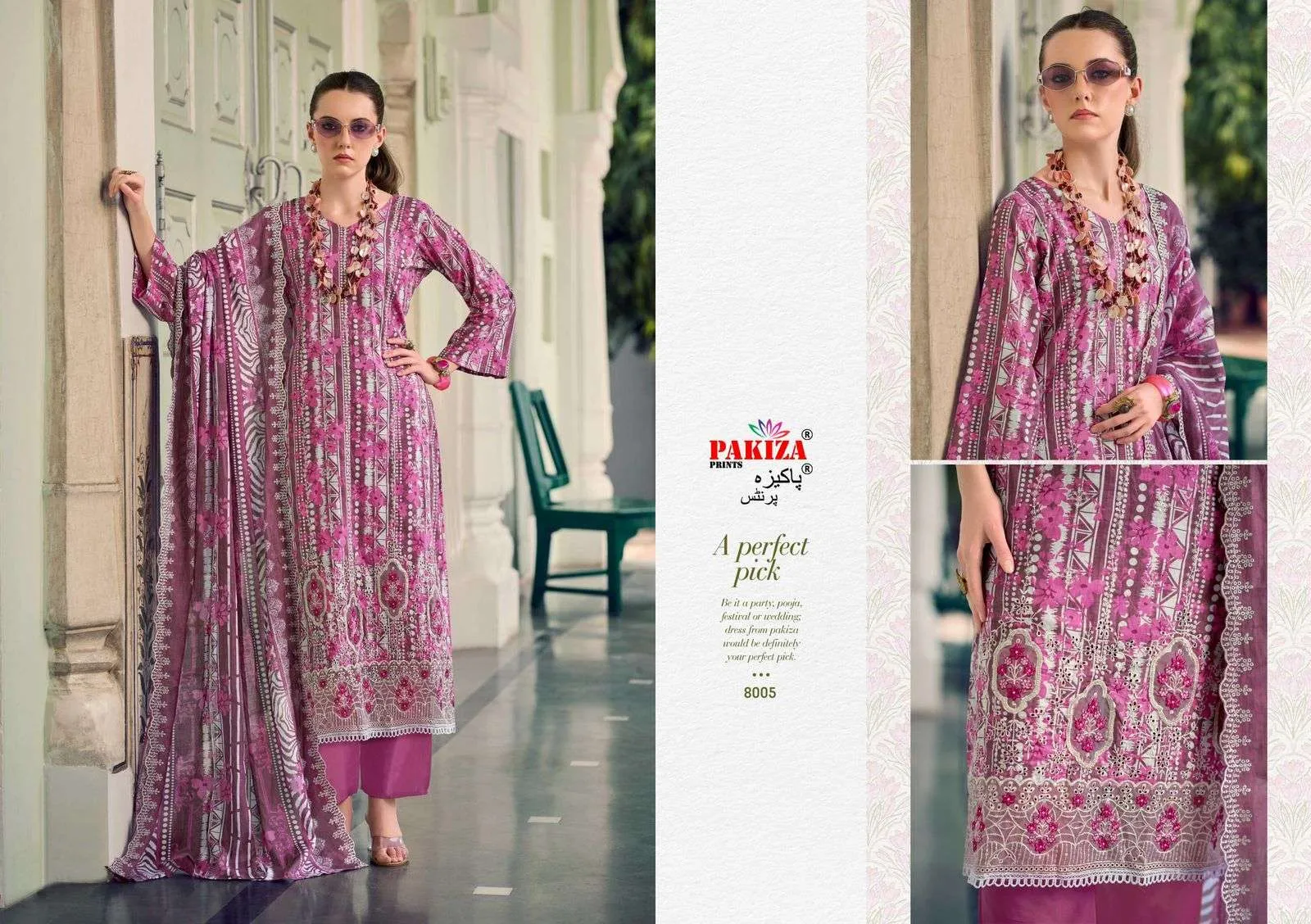 Pakiza Prints Humnawa Vol 8 Semi Stitched Suits