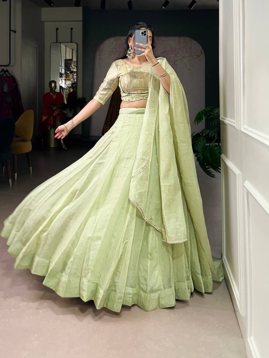 WMN 1100 Allen Crush Lehenga Choli Collection Below 2500