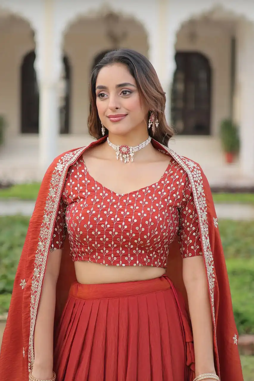 Moni 5055 NC Vichitra Silk Lehenga Choli Designer Collection