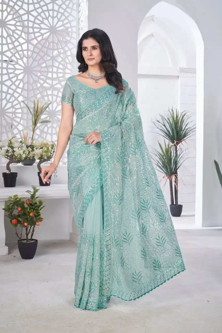 RBC 5099 Tissue Net Designer Saree Collection