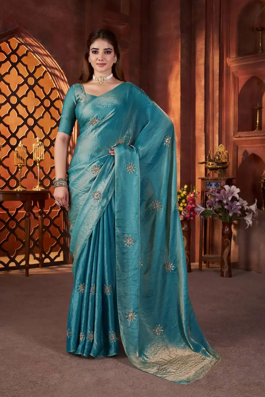 RBC 6018 Fandy Satin Silk Festival Saree Collection
