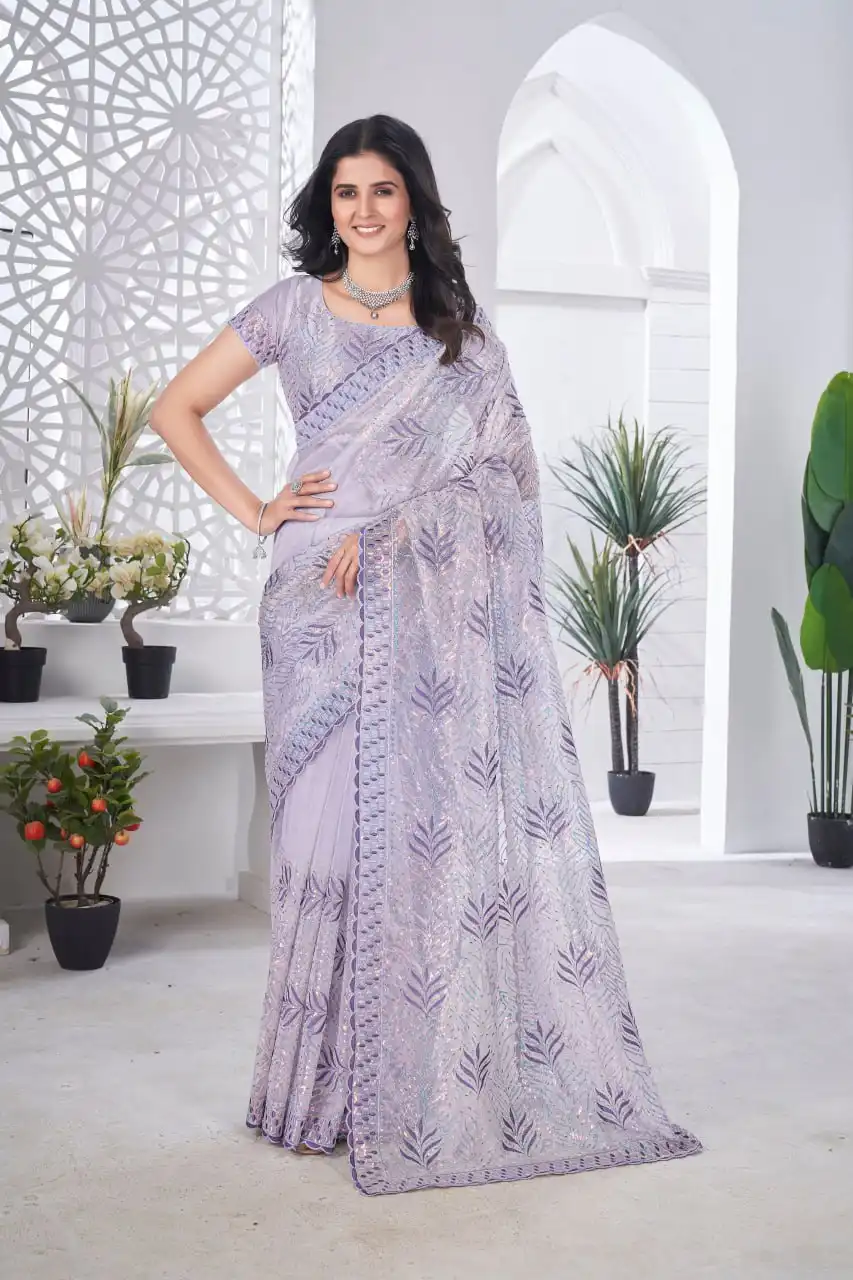 RBC 5099 Tissue Net Designer Saree Collection