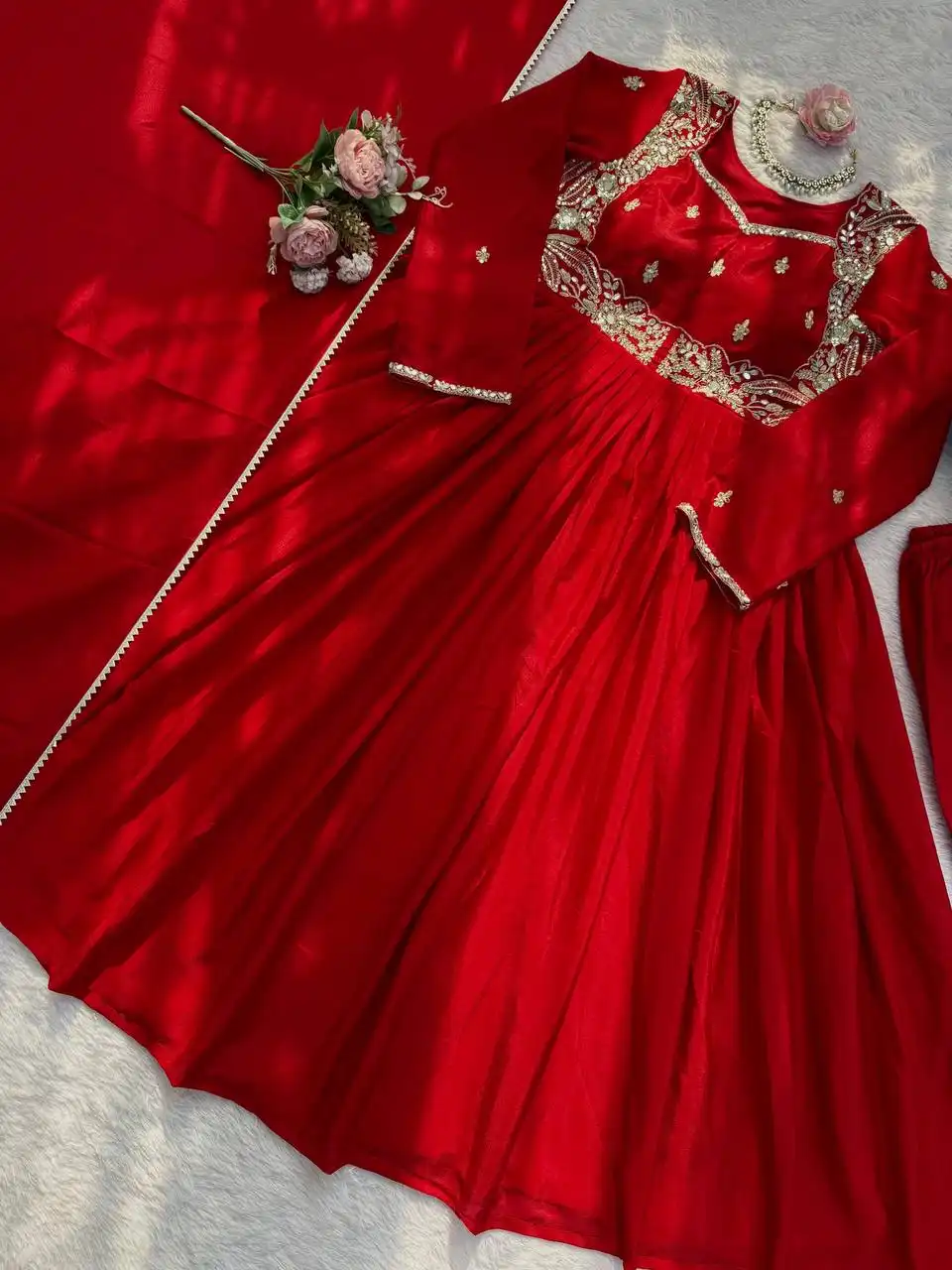 Deepika 5950 Chinon Designer Festive Readymade Dress