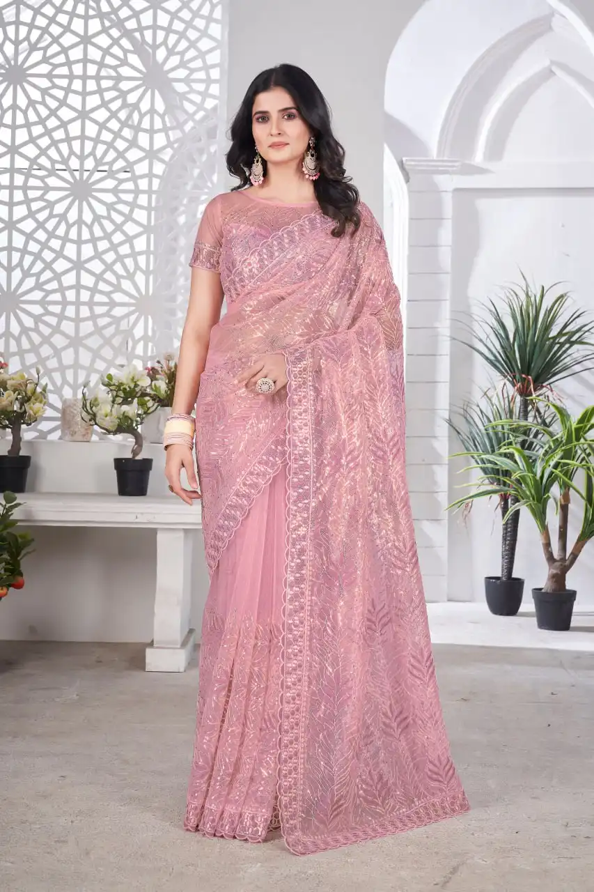 RBC 5099 Tissue Net Designer Saree Collection