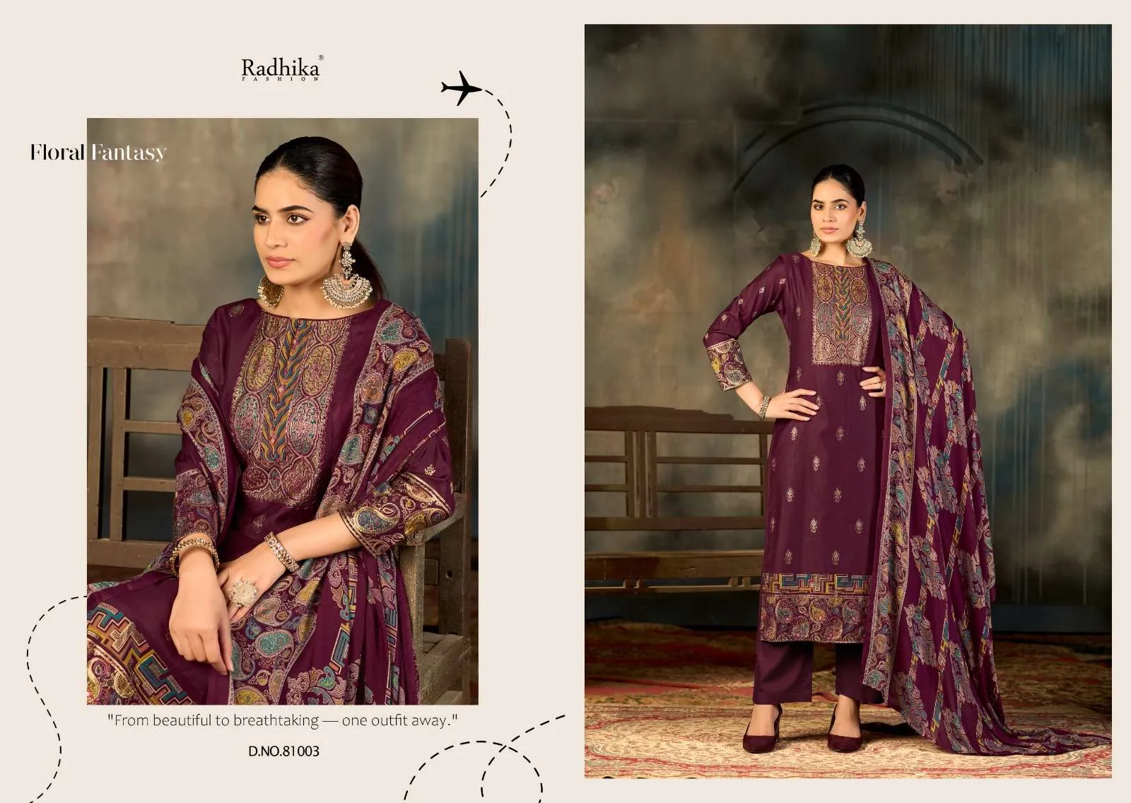 Radhika Fashion Niharika Semi Stitched Suits