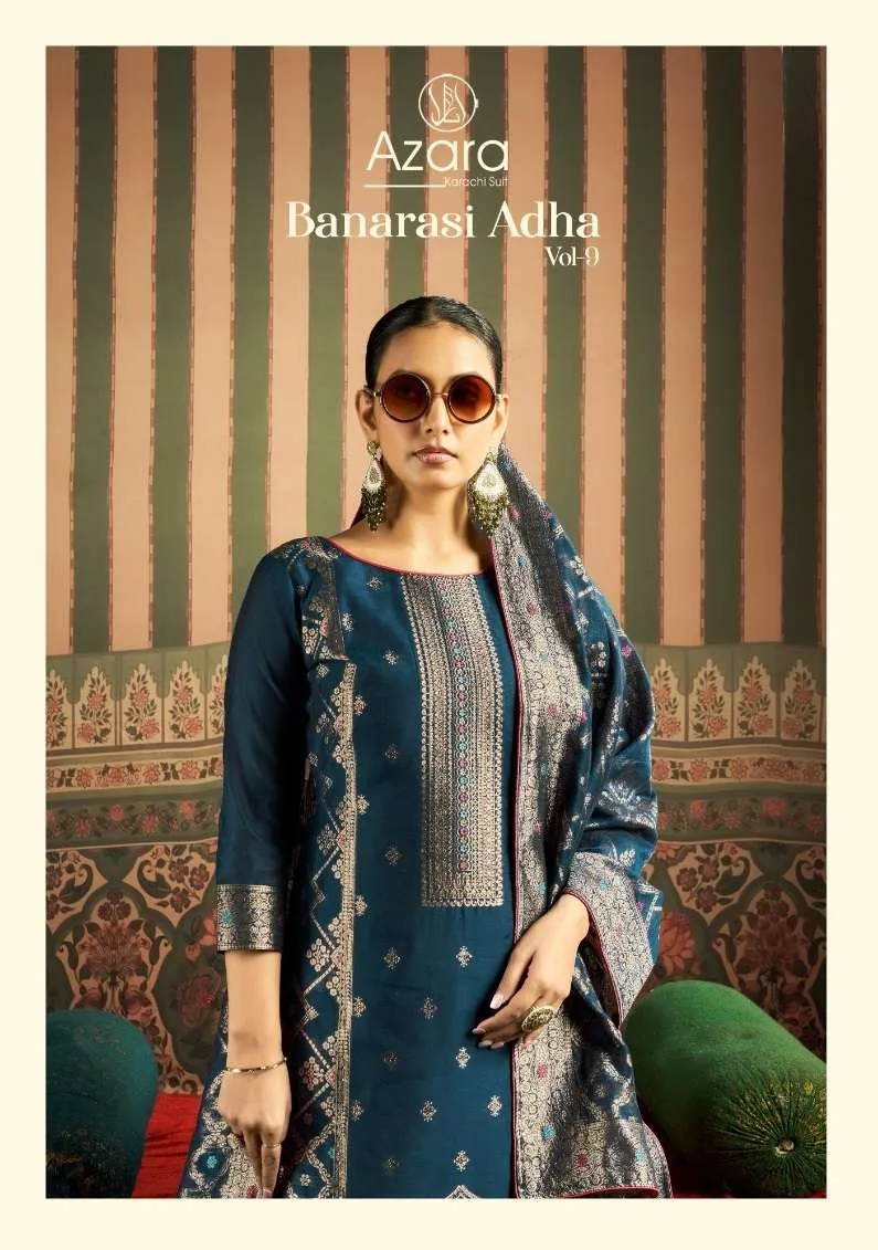 Radhika Life Style Banarashi Adah Vol 9 Semi Stitched Suits