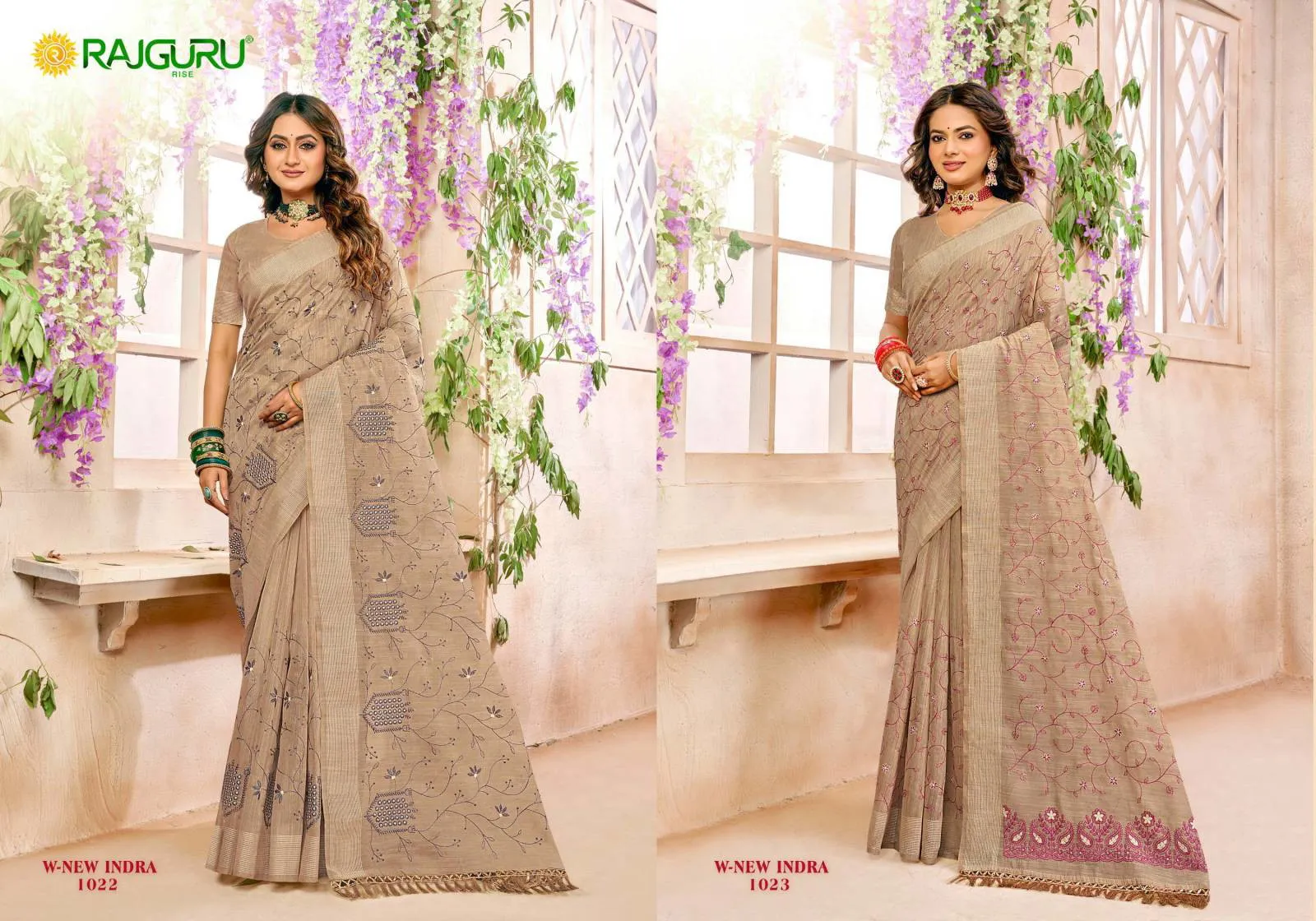Rajguru W New Indra Sarees