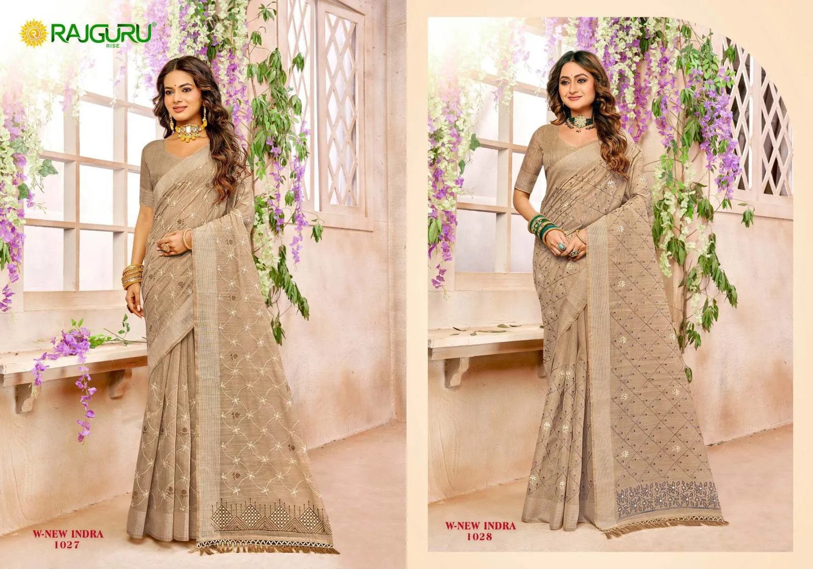 Rajguru W New Indra Sarees