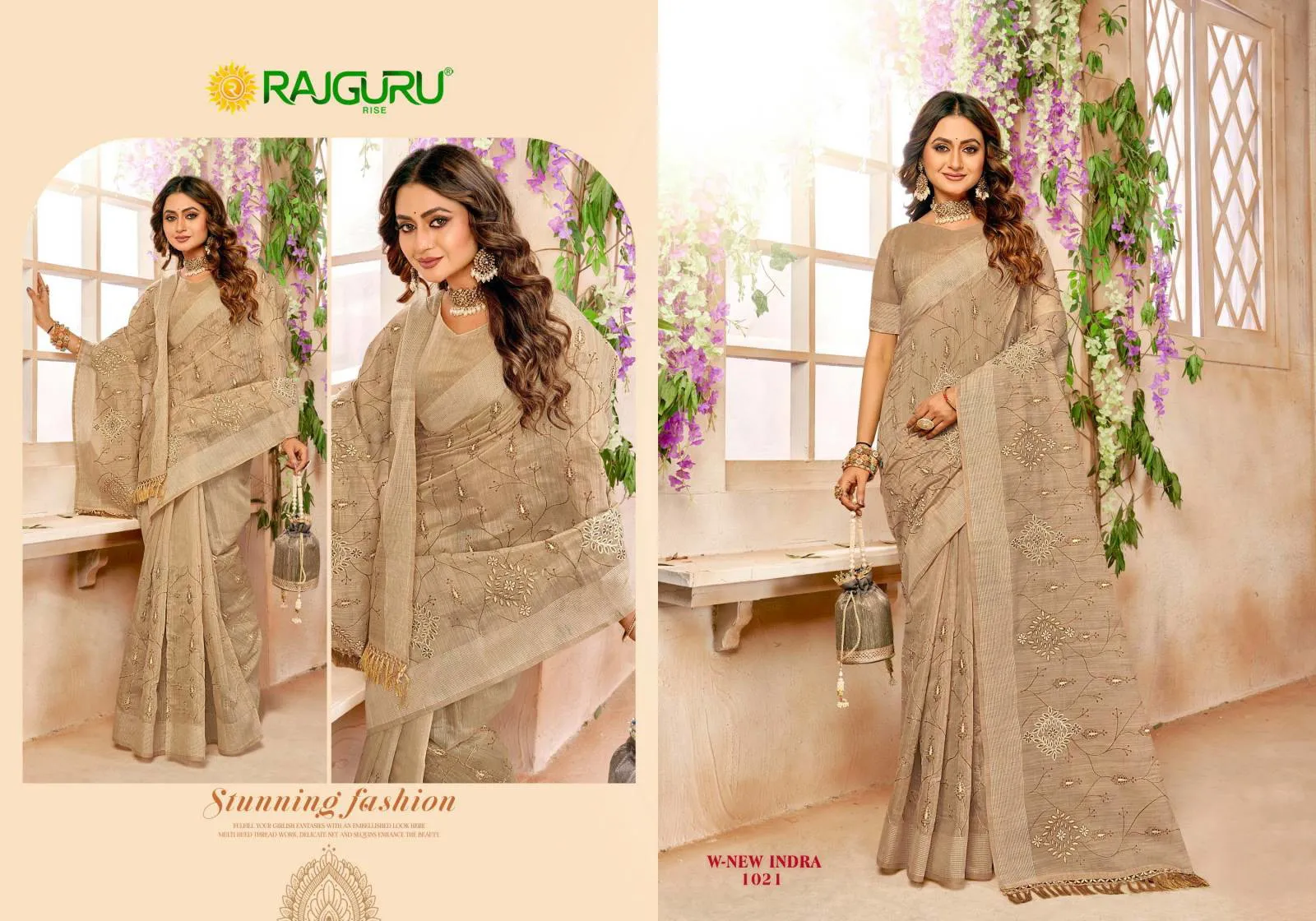 Rajguru W New Indra Sarees