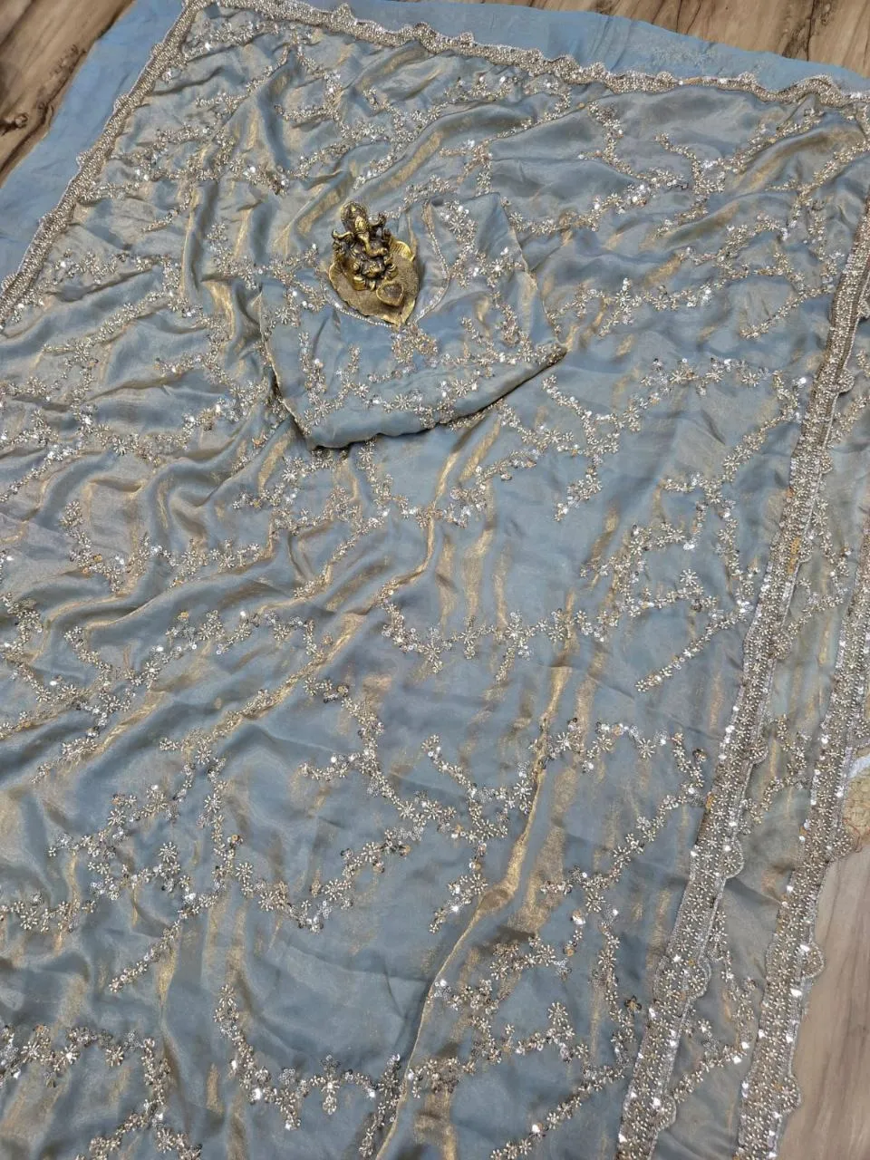 RC1 Vol 90 Space Silk Pearl Work Party Wear Sarees